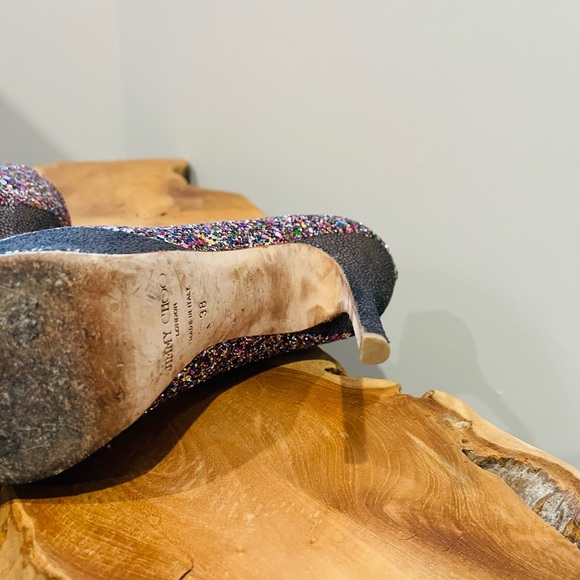 Jimmy Choo all glitter size 38 shoe - Picture 7 of 8